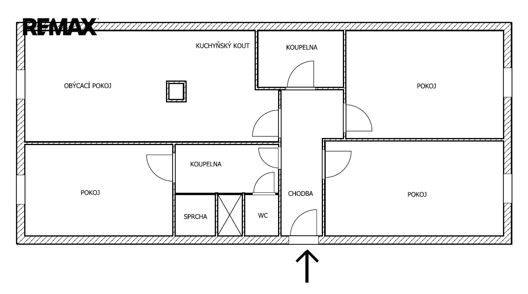 Pronájem slunného bytu 4+kk, 91m2